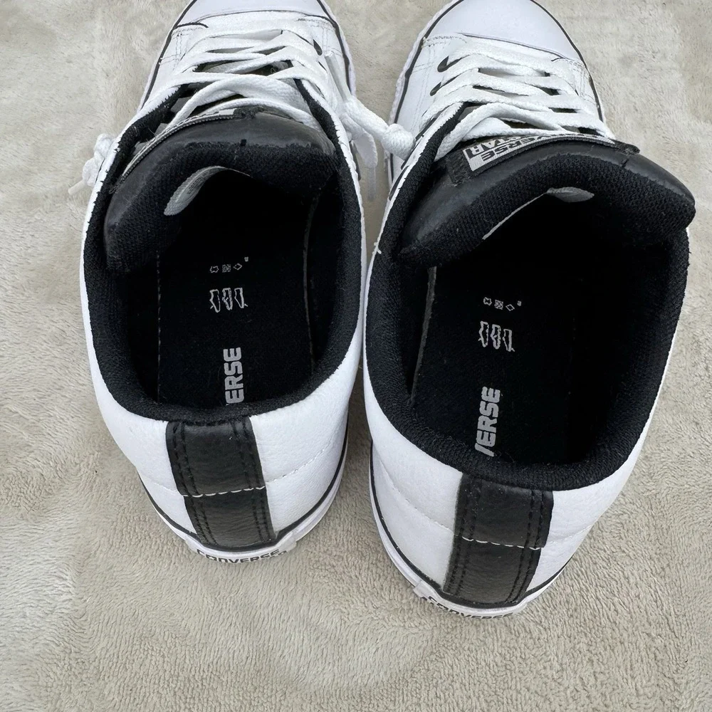 Converse Chuck Taylor All Star Street Leather White Black Junior Size 5 655995C